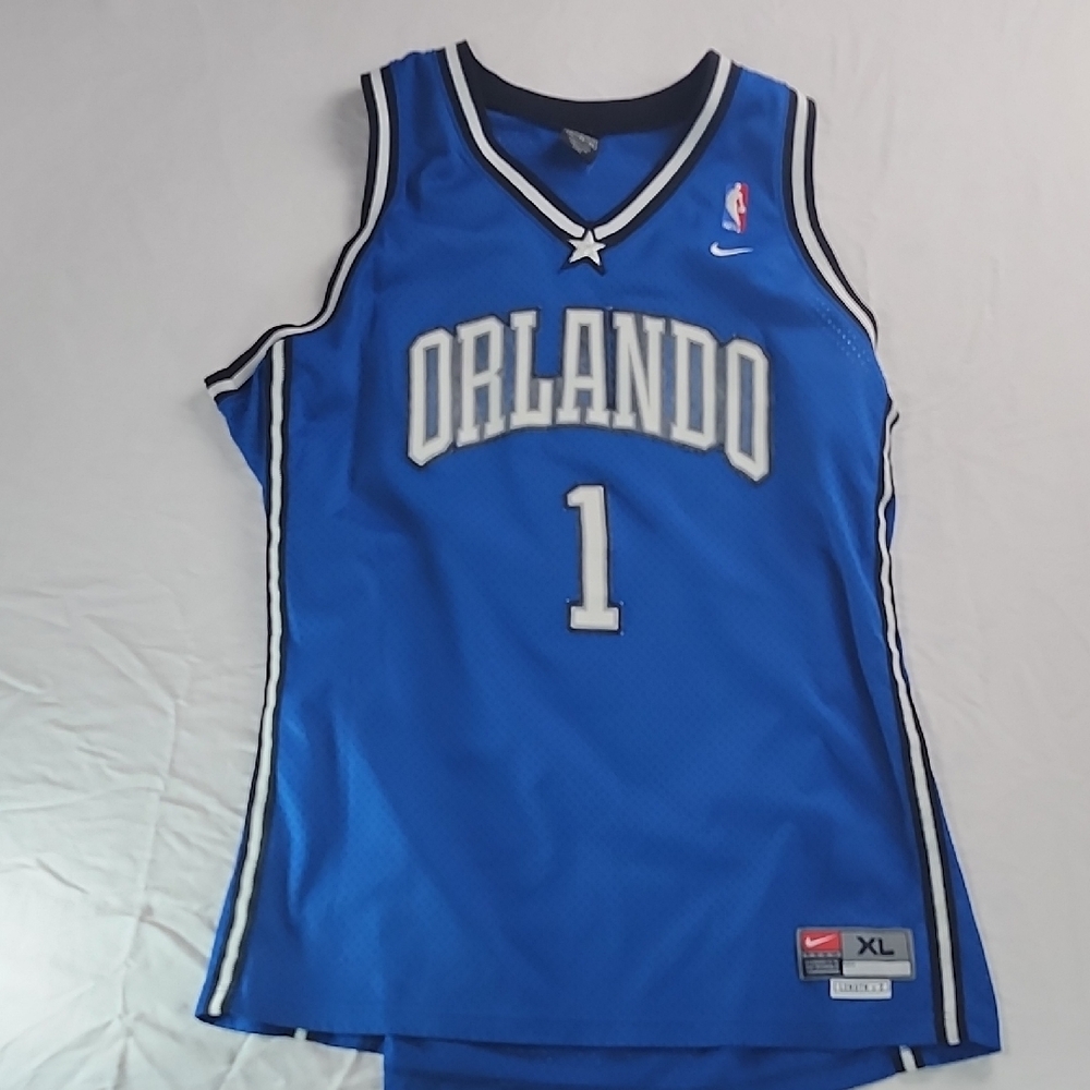 Vintage Nike Orlando Magic Tracy McGrady 1 Blue NBA Jersey